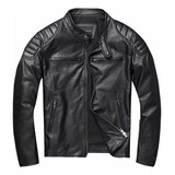 Jaqueta De Couro Legítimo Masculina Motoqueiro Speed Black