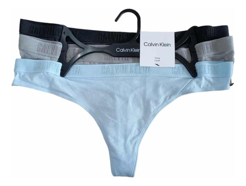 Set De 3 Tangas Calvin Klein Originales Talla L/g