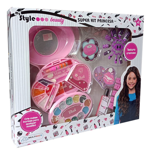 Super Kit Princesa Beleza Infantil My Style Beauty Multikids