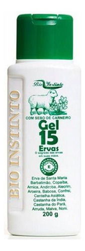  Kit C/ 12 Gel 15 Ervas Sebo De Carneiro Bio Instinto 200g Fragrância Ervas Naturais Tipo De Embalagem Frasco