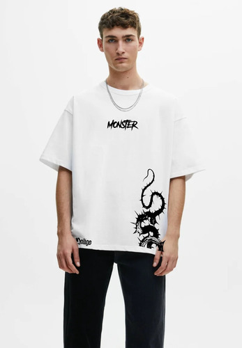 Remera Monster Octopus Nu Goth Aesthetic Oversized Adulto 