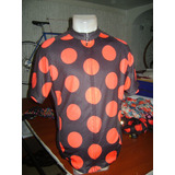 Camiseta Ciclismo Jersey Para Bicicleta Pepas Rojas Saldo Ex