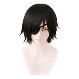 Peluca De Pelo Corto Himeno Para Hombre, Anime, 30 Cm