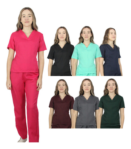 Conjunto Pijama Cirúrgico Scrub Fem Diversas Cores