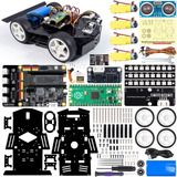 Kit De Coche Robot Sunfounder Raspberry Pi Pico, De Código A