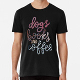 Remera Dogs Books And Coffee Polka Dot Algodon Premium