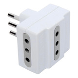 Adaptador Triple 10 A Blanco