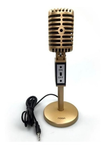 Microfono Multimedia Vintage Pc Mini Plug Mic-2030