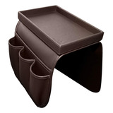  Organizador De Sofa Con Bandeja Desmontable (marron) 