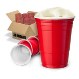 Copo Americano 400ml Vermelho Red Cup Beer Pong - 30 Unid
