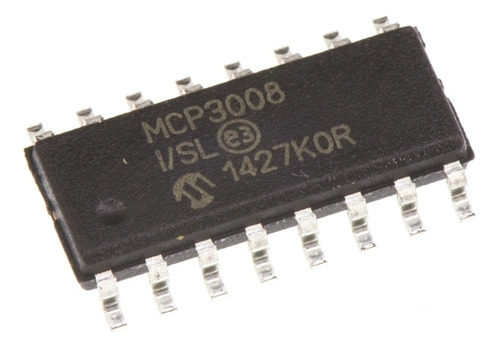 Circuito Integrado Mcp3008-i/sl Sop16 Mcp3008 I/sl Smd