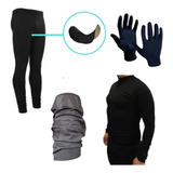 Combo!camiseta Termica+calza Ciclista+guantes+cuello Salomon