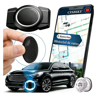 Cisbiky Localizador Gps Magnético Global Para Carros Y Moto | Ma6 Rastreador Mundial Con Historial De Ubicación | Compatible Con Android Y iPhone | Sin Recarga, Incluye 2 Pilas | Batería Hasta 2 Años | MercadoLibre