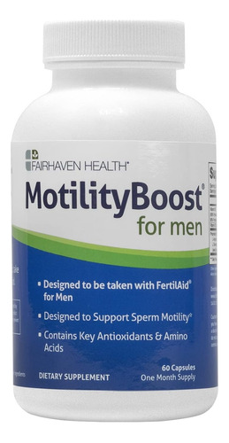 Motilityboost  Suplemento De Fertilidad Para Hombres 60 Caps