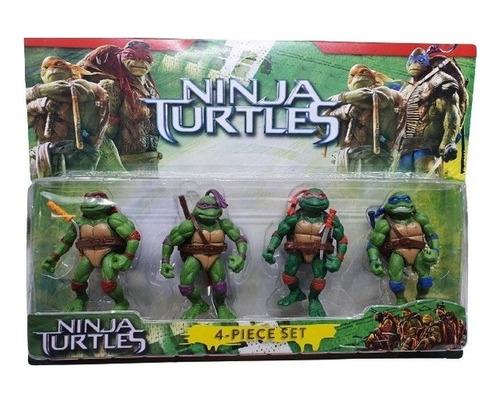 Combo Set Muñeco Las Tortugas Ninjas X 4u Leo Mike Dony Rafa