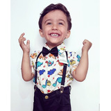 Roupa Dinossauro Dino Baby Camisa Conjunto Aniversario Kit