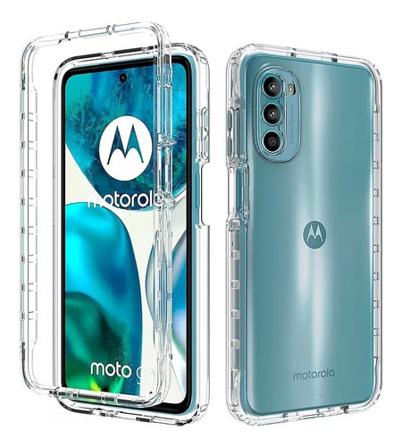 Funda 360° Bicolor Transparente Difuminada Motorola