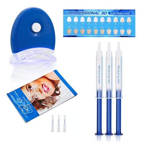 Kit De Clareamento Dentário Com 3 Gel De Peróxido De Carbami