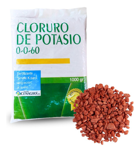 Abono Cloruro De Potasio Kcl Engruese Cuaje Fertilizante X K