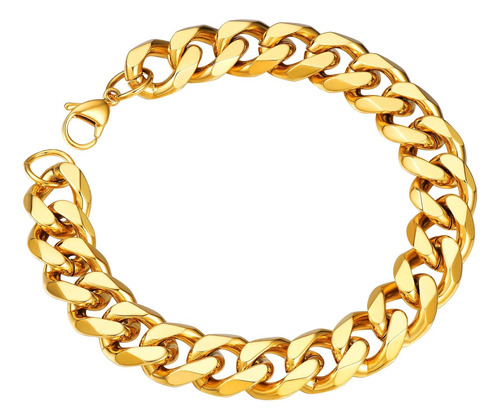 Pulsera De Oro Gruesa Para Hombre, Pulsera De Cadena Gruesa,