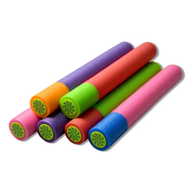 L Pistola Lanza Agua Tubo Albercas Juguete 35cm Playa 6pcs Z