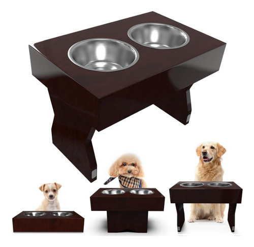 Amener Platos Elevados Para Perros. 3 Alturas