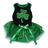 Ropa De Perrito Vestido De Perro Dia De San Patricio Hoja De