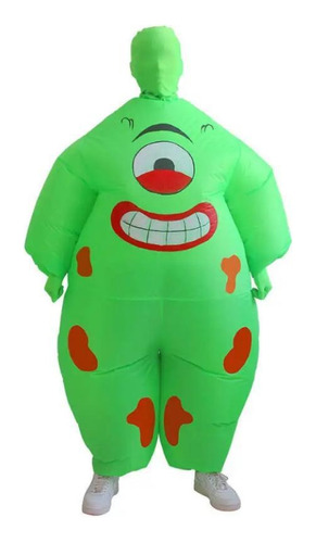 Disfraz Inflable De Alien Verde Adulto Fiesta Halloween Monstruo Cosplay