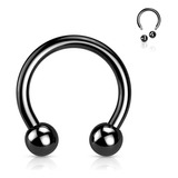 (1 Peça) Piercing Nariz Argola Ferradura Fina 8mm 10mm 0.8