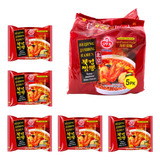 Sopa Ottogi Beijing Jjambbong Ramen Multibolsa 5 Pcs 120g Sabor Spicy Seafood Stew