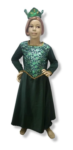 Disfraz De Princesa Fiona Sherk Para Niña - 2