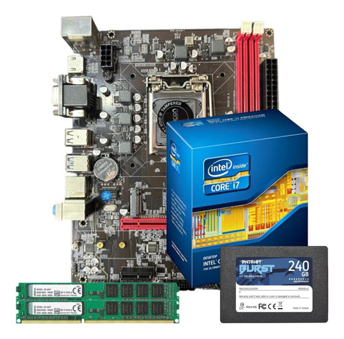 Kit Core I7 3770 Placa B75 Memória 16gb Ddr3 + Ssd 240gb