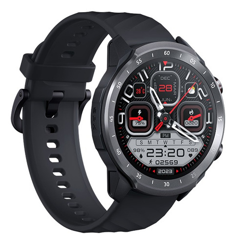 Smartwatch Mibro Watch A2 1.39 Hd Calls +70 Modos, Capa Preta, Cor Branca