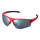 Lentes Ciclismo Shimano Twinspark Uv400 Color Del Armazón Rojo