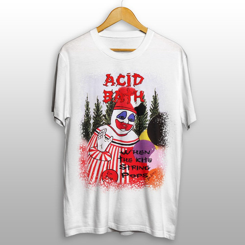 Camiseta Acid Bath - When The Kite String Pops Branca