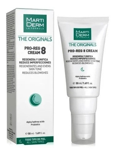 Martiderm Pro-reg 8 Crema Regeneradora Unifica Y Reduce 50ml Tipo De Piel Todo Tipo De Piel