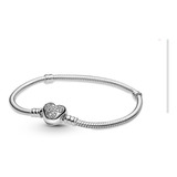 Pulsera Pandora Mickey  Pave 17cm Plata925 Original 