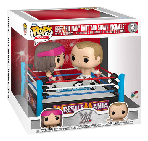 Funko Pop Wwe - Bret Hit Man And Shawn Michaels 2 Pack