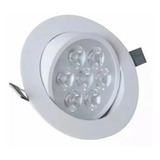 Kit 20 Spot Led 7w Redondo Direcionável Gesso Sanca Bivolt