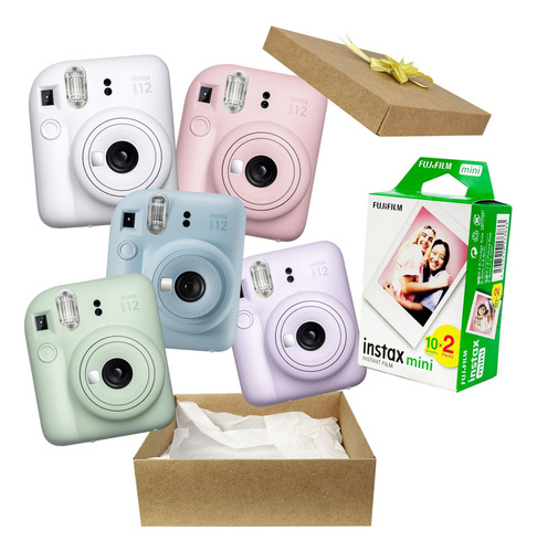 Camera Instantanea Instax Mini 12 Com 20 Fotos Kit Presente