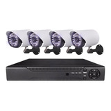 Kit Seguridad Dvr 4 Camaras Hd  Wifi Cctv