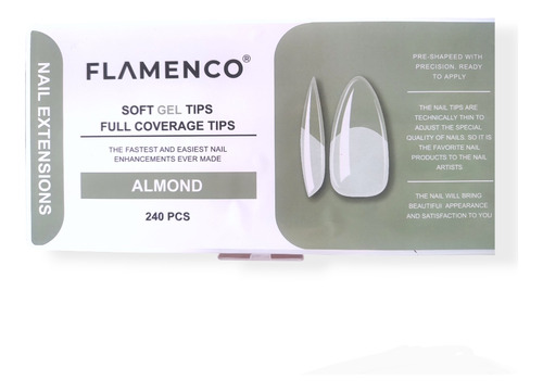 240 Tips Softgel Flamenco Almendra 