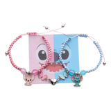 Pulsera Colgante Lilo & Stitch Pareja Amistad 1 Par 