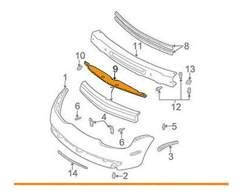 Deflector Aire Parachoque Delantero Dodge Neon 2001 - 2005 Foto 5