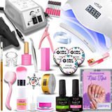 Kit De Unha Gel Completo Fibra Kit Unhas Gel Envio Imediato