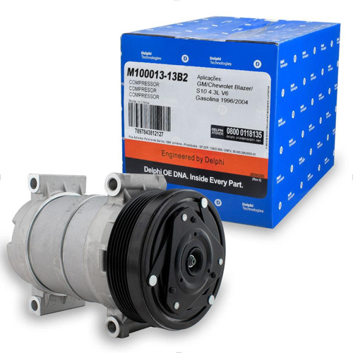 Compressor Ar H6 12v Polia 6pk Estrias - M100013