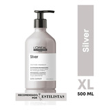 Shampoo Matizador Cabellos Rubios-grises Silver Serie Expert 500 Ml L'oréal Professionnel