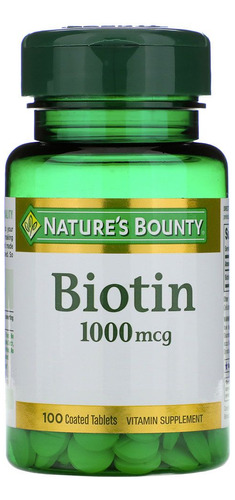Nature's Bounty Biotin 1000mcg Salud Para Piel Cabello Uñas