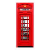 Adesivo Porta Cabine Telefônica Londres P. 894 Até 3m²