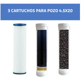 3 Cartuchos De Repuesto Para Filtro-agua De Pozo  4.5x20
